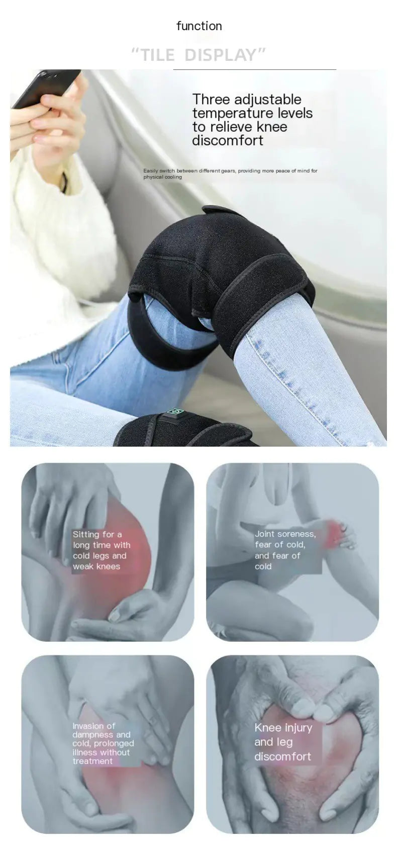 ComforTherm Rodillera Calefactable Inteligente